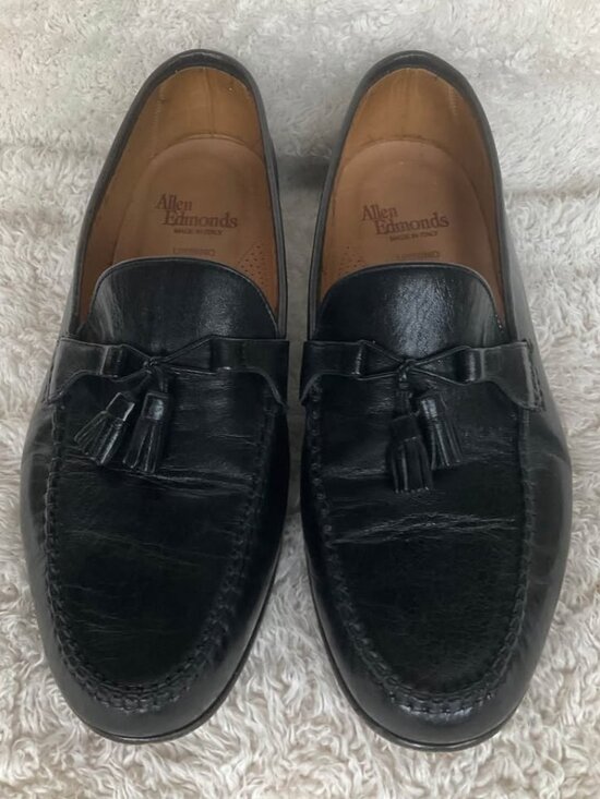 Allen Edmonds Urbino Black Leather Tassel Loafers main image 6